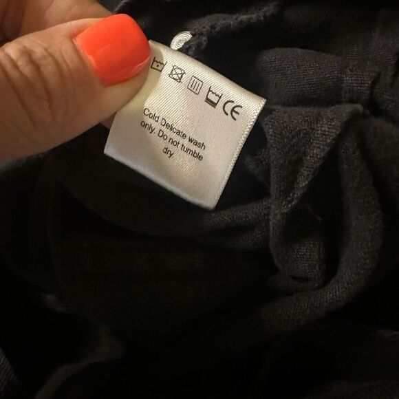 Maison Garrison women’s wide leg sailor black jeans medium - Picture 7 of 12